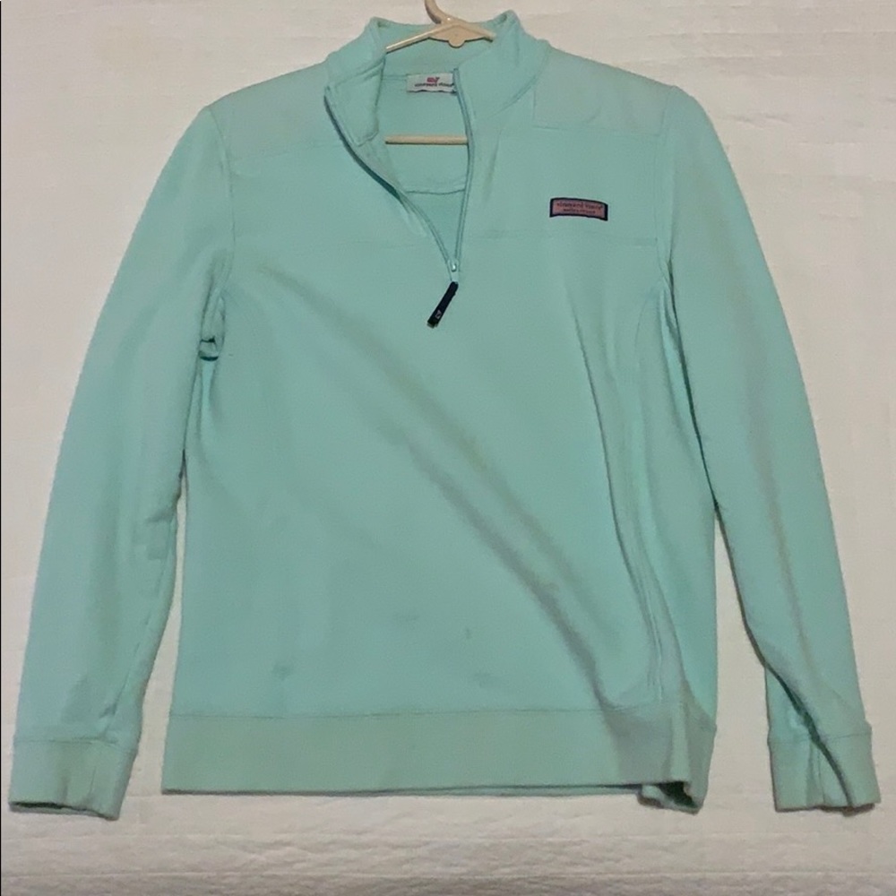 Vineyard vines teal half zip